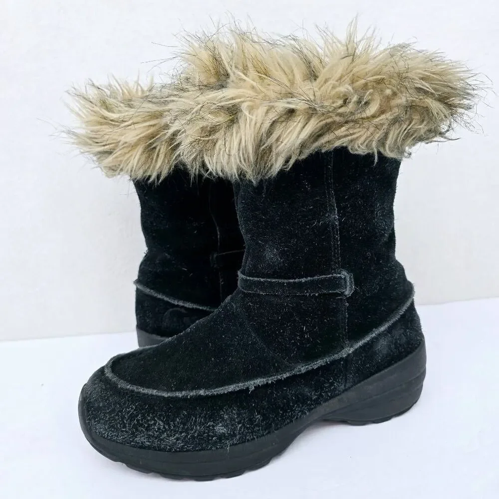 Sorel Northern Lite Tall Boots Leather Suede Black 7